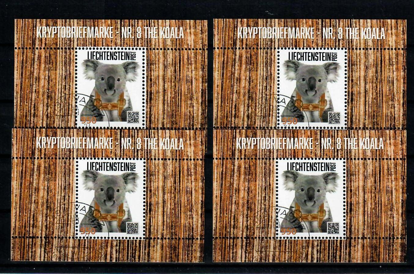 Tutti i francobolli: Crypto Briefmarke - Nr. 8 The KOALA kompl. Serie gest. – Usato da Schlieren venduto da Dalpie1414