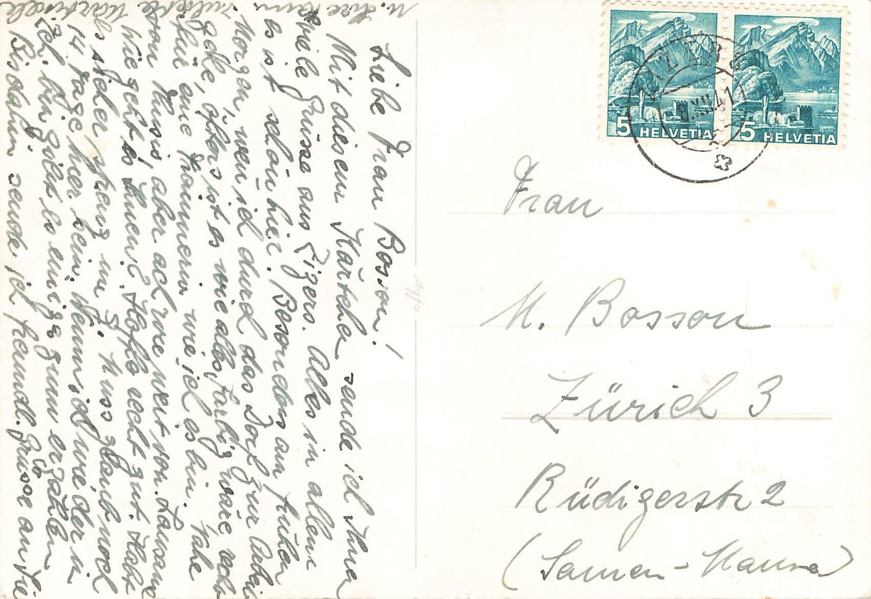 Cartoline postali: Zizers GR G – Usato da Biasca venduto da Blenio71 1