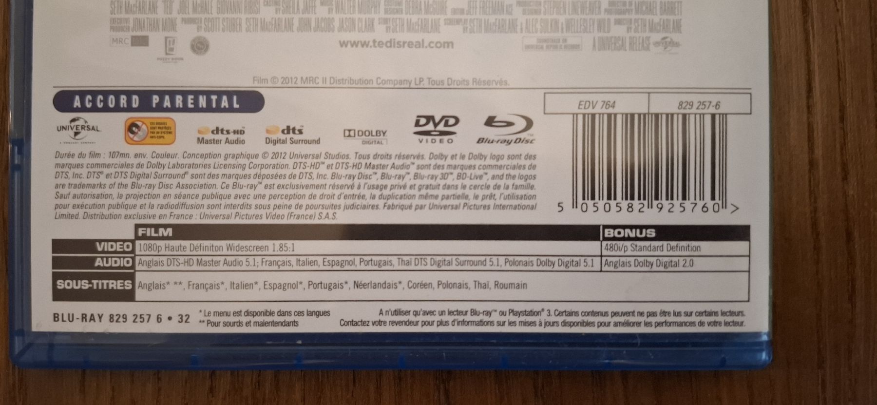 Alle DVDs: Bluray 2 disc, TED – Gebraucht aus Lausanne von GeoTrouvetou1952 2