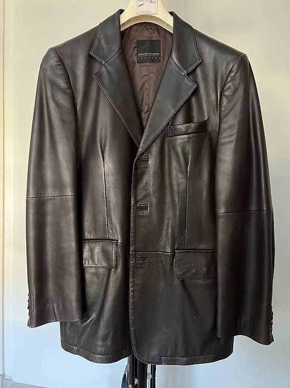 Giacche: Herren Blazer Lederjacke (Braun) – Usato da Lutry venduto da Tim3573 4
