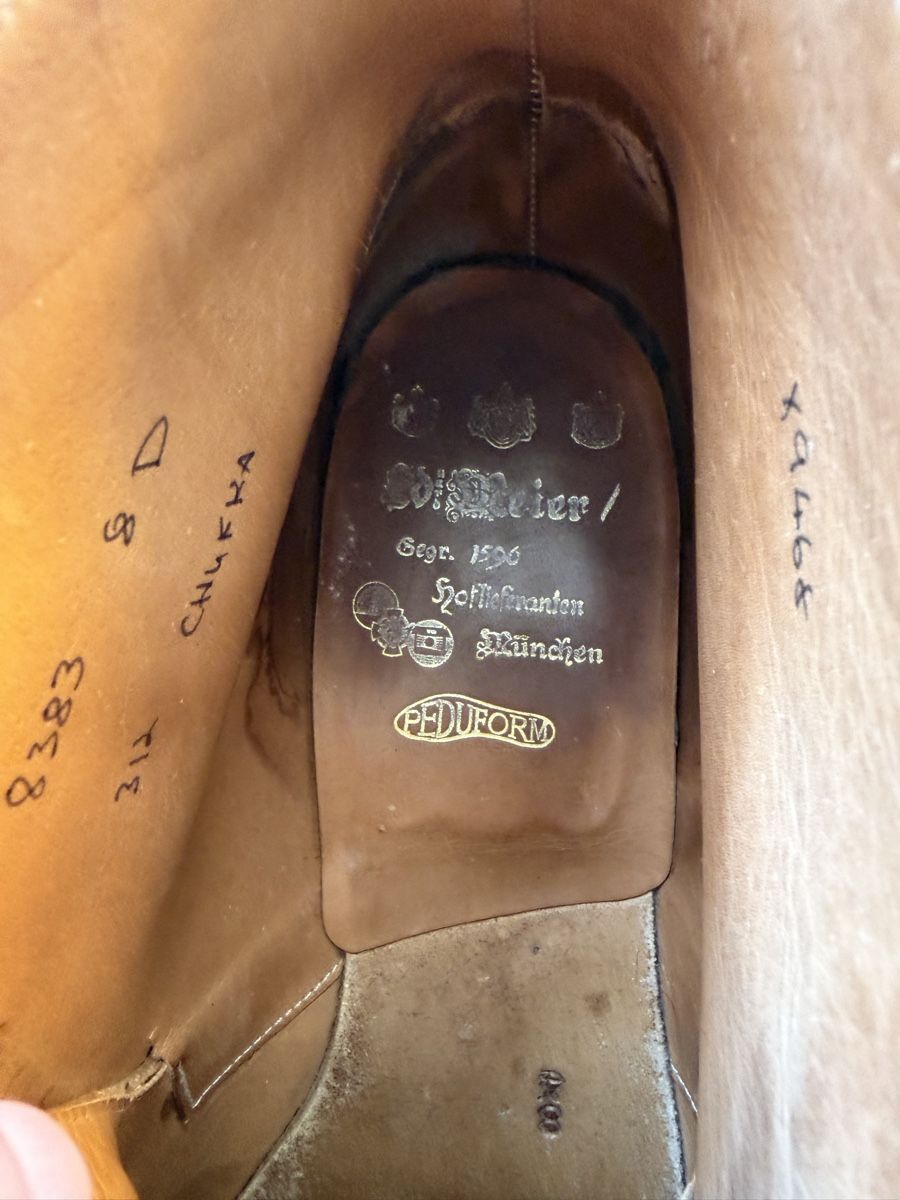 Scarpe da uomo: Ed Meier Herren  Chukkaboot, Grösse 8 D dunkelbraun – Usato da Oberwil b. Zug venduto da hallihallo12 3