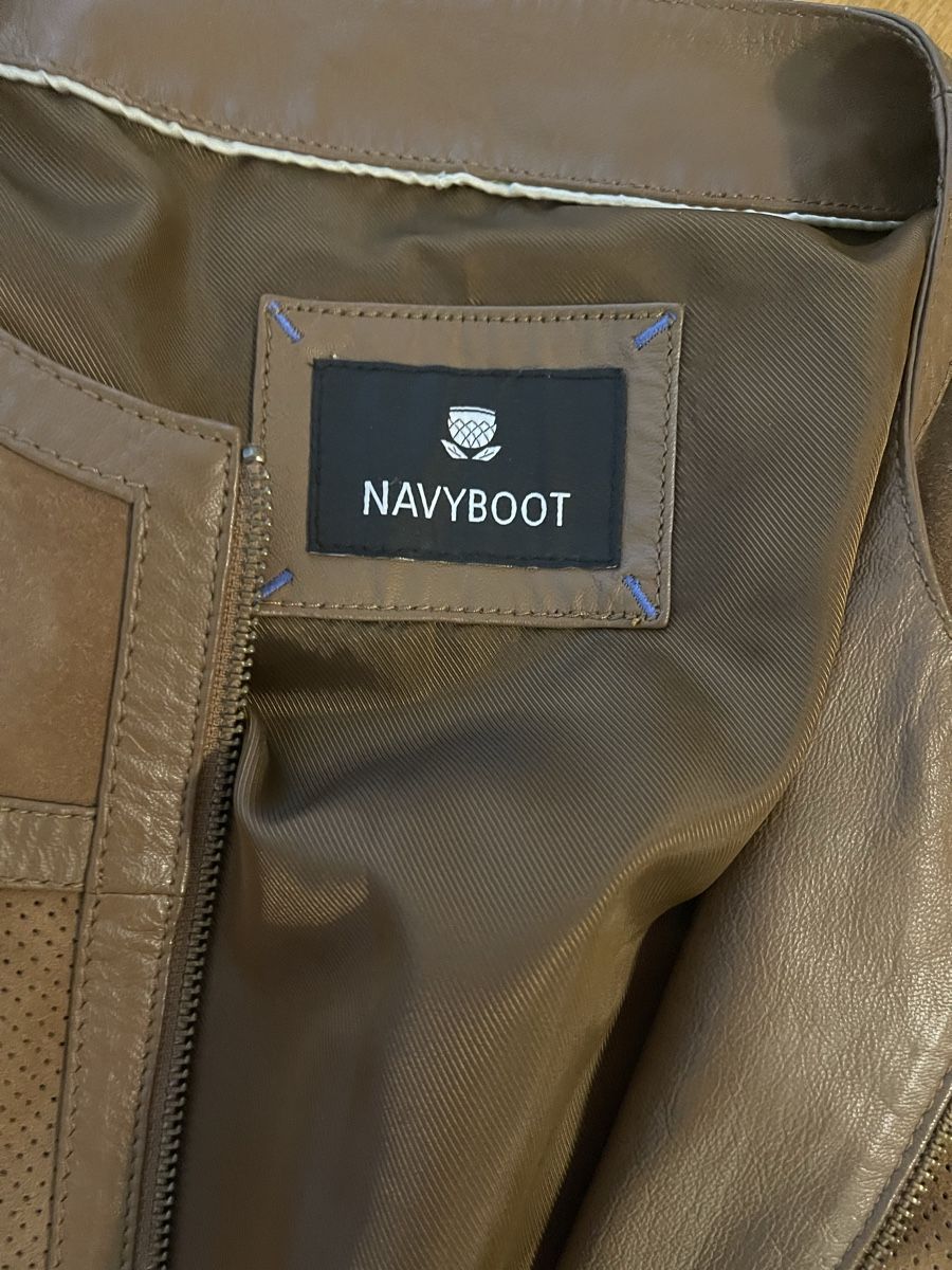 Navyboot Jacken: Jacke/ Navyboot Lederjacke Grösse 44 Braun Wildleder – Gebraucht aus Rüschlikon von Lajniii 6