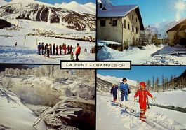 LA PUNT-CHAMUES-CH Skischule - Skilift - Ski-Langlauf
