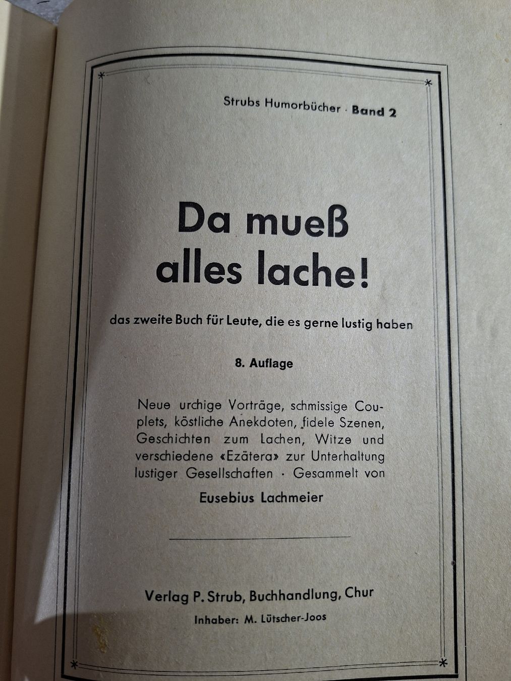 Libri: Büchlein, Da muss alles lachen. – Usato da Grindelwald venduto da carro5 2