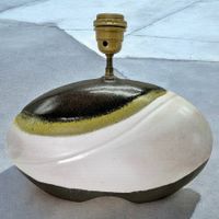 Lampe design céramique d'art émaillée signée "La Magalli"