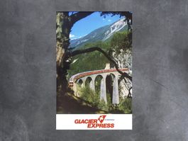 Plakat, Rhätische Bahn, Glacier Express