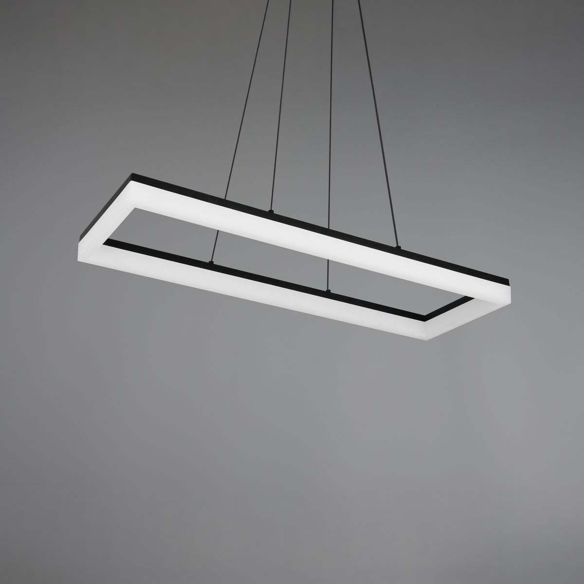 Lampadari & plafoniere: LED Pendelleuchte Schwarz, 70 cm x 20 cm – Nuovo (secondo la descrizione) da Kreuzlingen venduto da Smart-Light 6