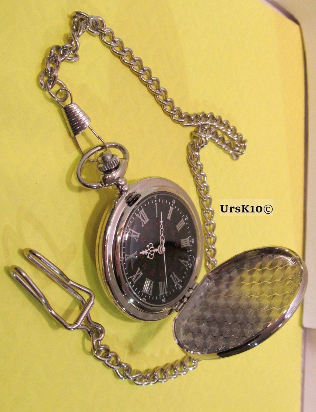 Uhren: Taschenuhr mit Springdeckel silber glänzend mit Kette – Neu und originalverpackt aus St. Margarethen TG von ursk10 5