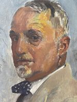 Original Selbstportrait von Cuno Amiet, signiert, 1934.
