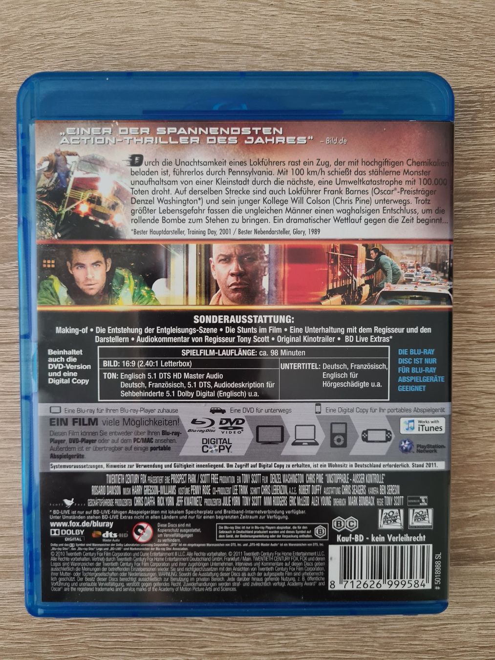 Tutti i DVDs: Unstoppable (2 Disk) - Blu-ray – Usato da Carouge GE venduto da Franllo 1