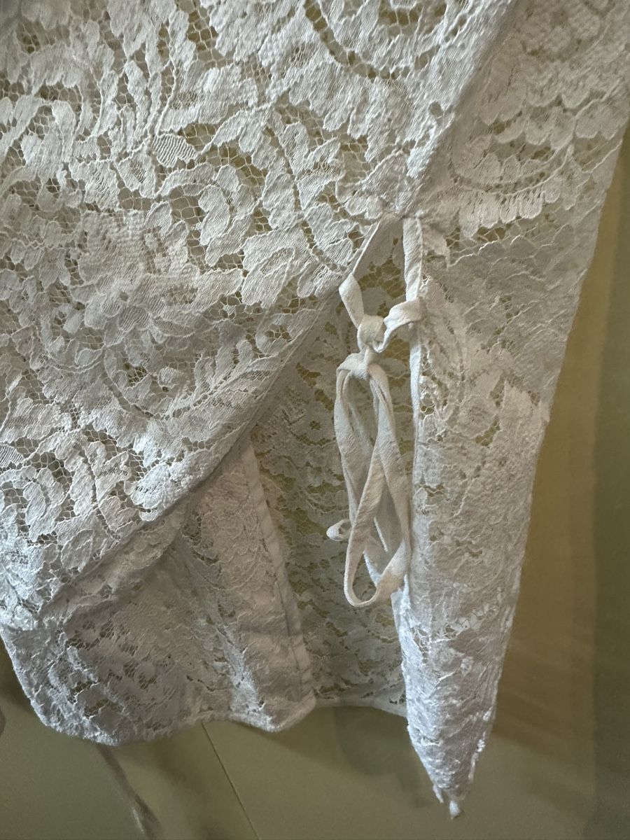 Max Mara Camicette: Max Mara Bluse, weiss, Spitze, XS – Usato da Stäfa venduto da buecher10 2