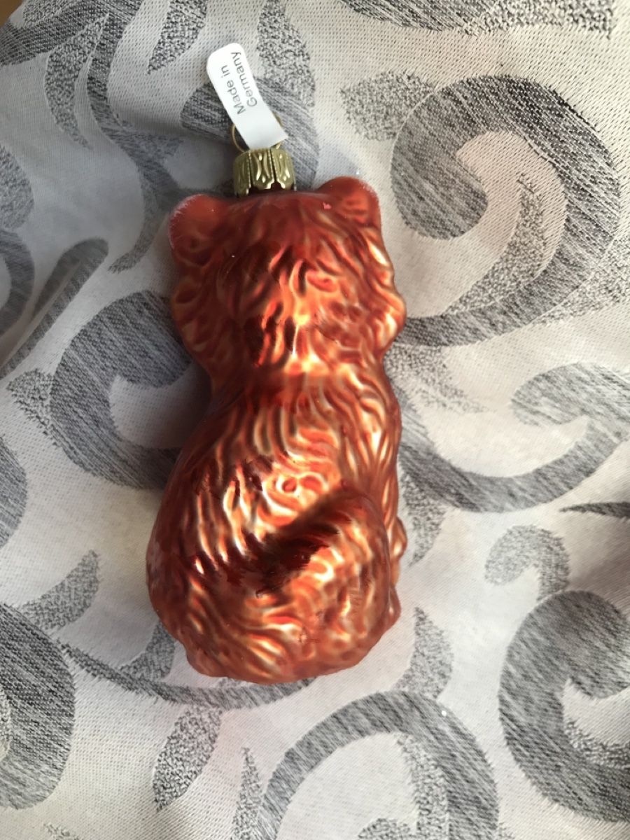 Tutte le decorazioni: Orange Katze Christbaumschmuck – Nuovo e nell'imballaggio originale da Alpnach Dorf venduto da marvo 3