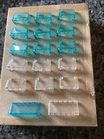 Lego Windschutzscheiben Konvolut blau und transparent
