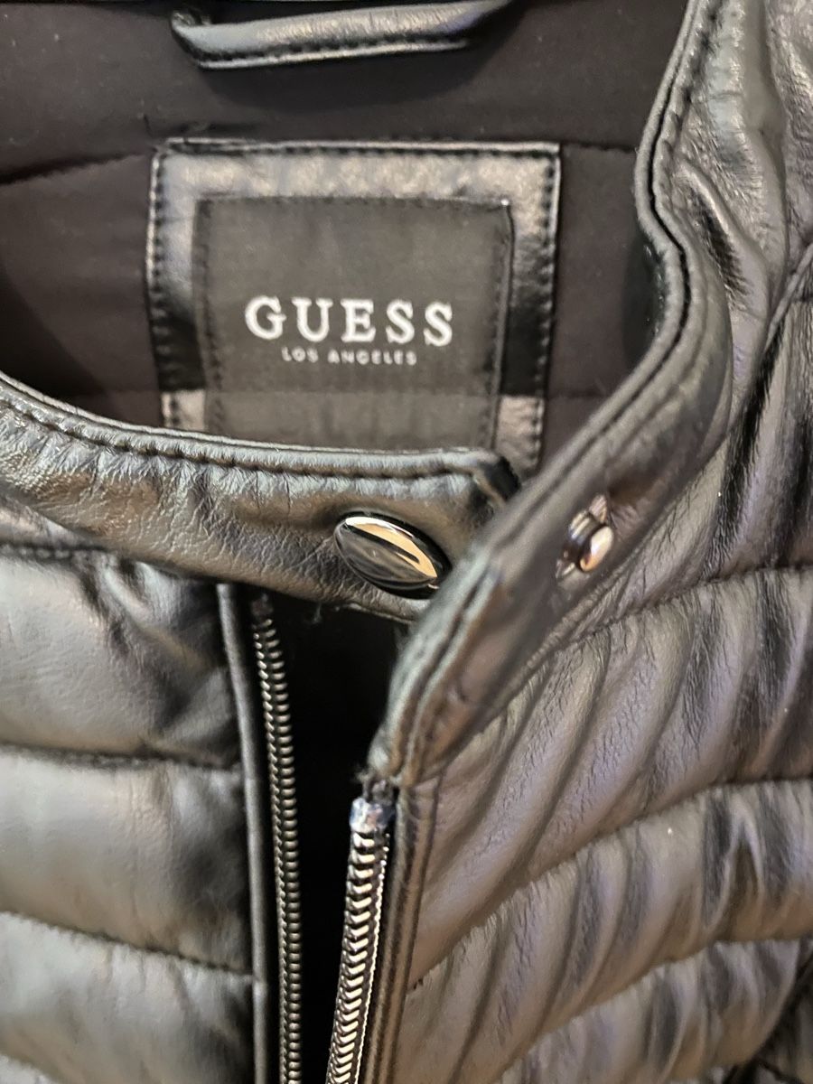 Guess Jacken: Guess Damen Lederjacke Grösse S Schwarz – Gebraucht aus Zug von alex___4 2
