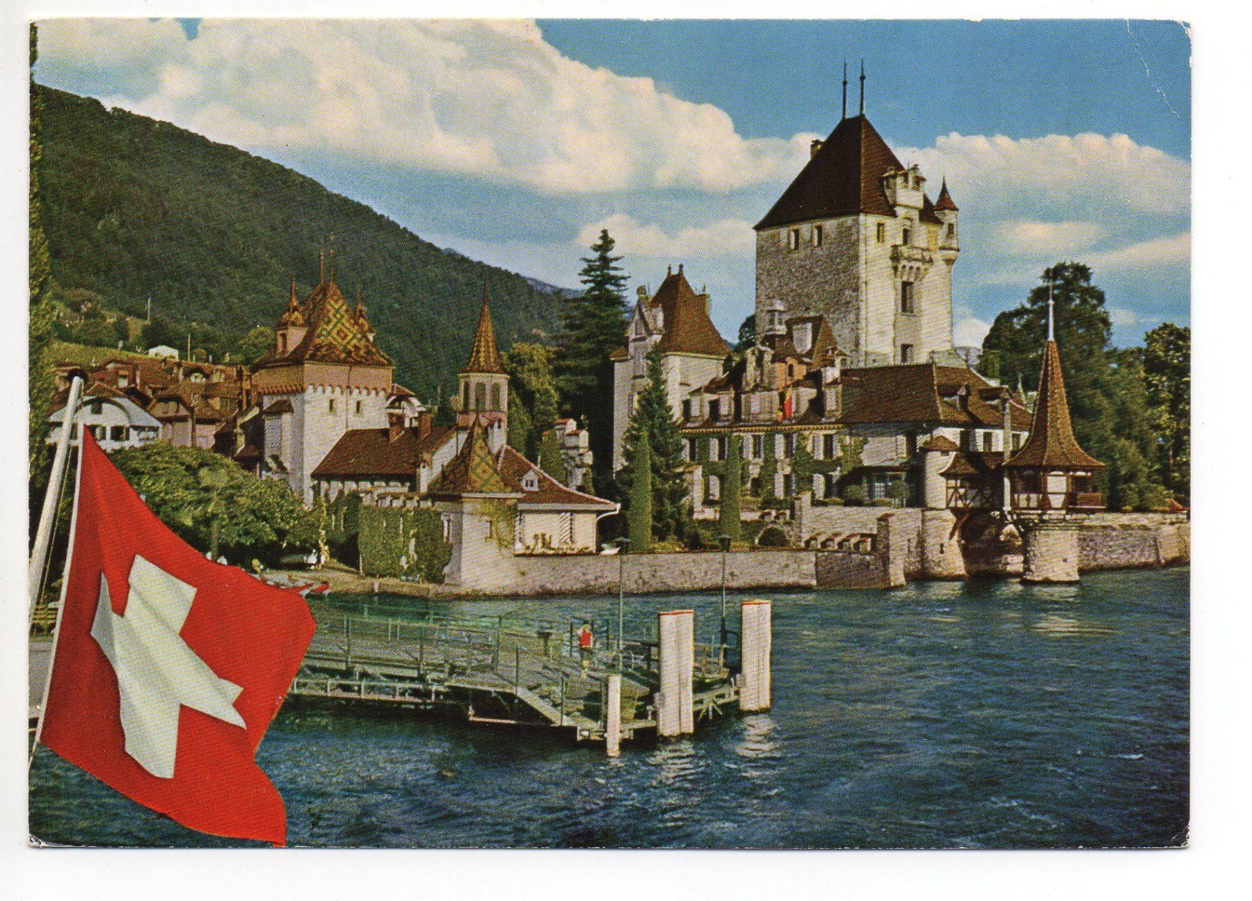 Cartoline postali: OBERHOFEN am Thunersee – Usato da Jona venduto da philajona