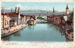 Gruss aus Zürich - RASIERKLINGEN-Stempel!