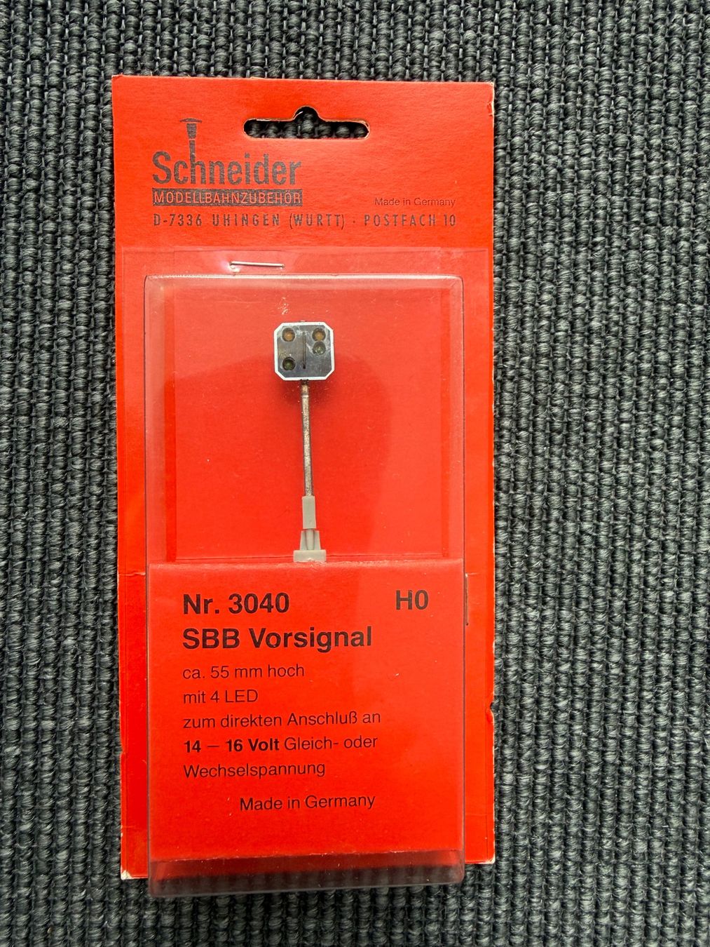 Schneider Trains électriques: Schneider 3040 SBB Vorsignal mit 4 LED HO – D'occasion à Jonschwil par sutfra12