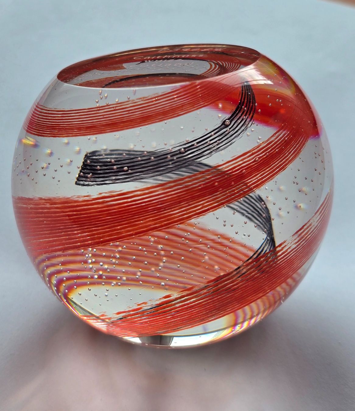 Tutte le decorazioni: Paperweight Caithness Scotland "WHIZZ"  Briefbeschwerer num. – Usato da Rheinau venduto da MakalekaAloha 2
