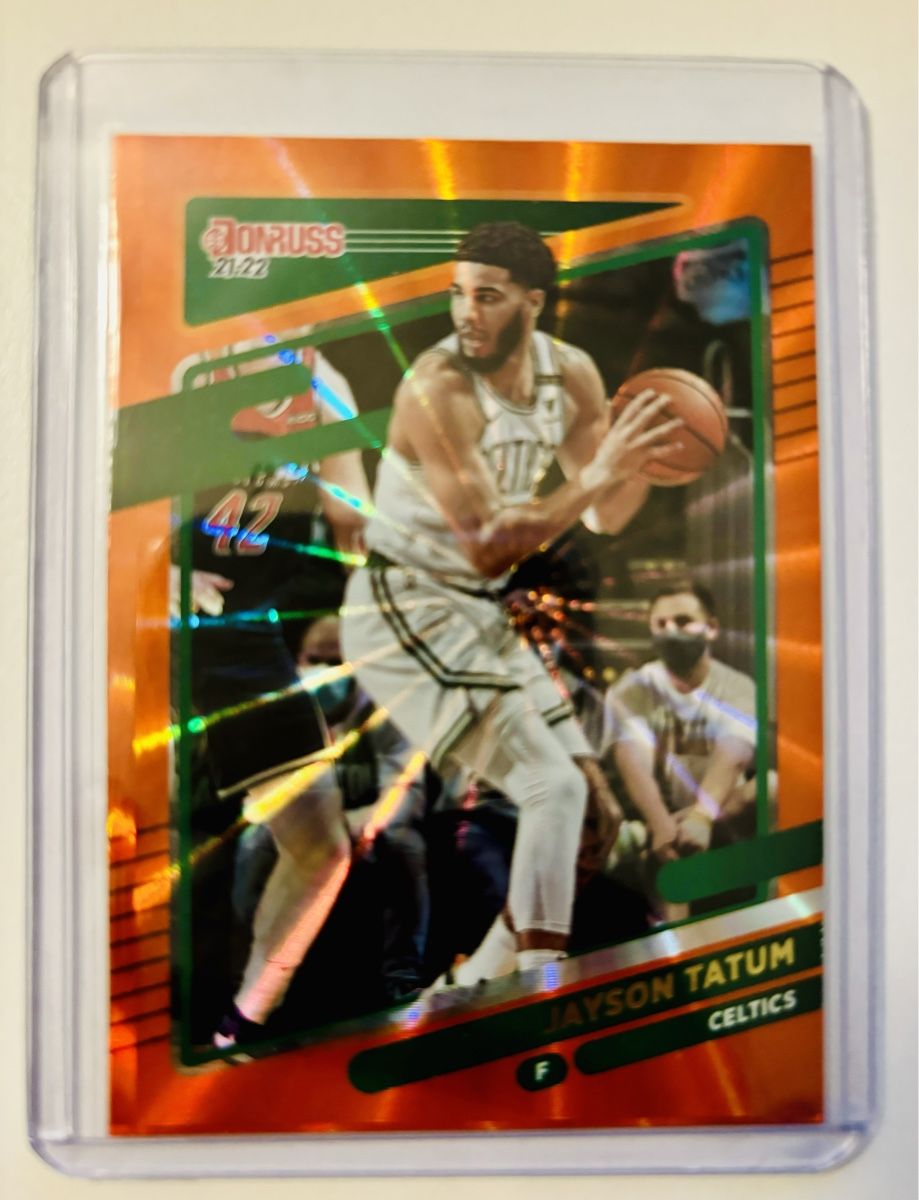 Nba Carte collezionabili: Jayson Tatum Orange Laser NBA Card Boston Celtics – Usato da Bern venduto da Schuminho89