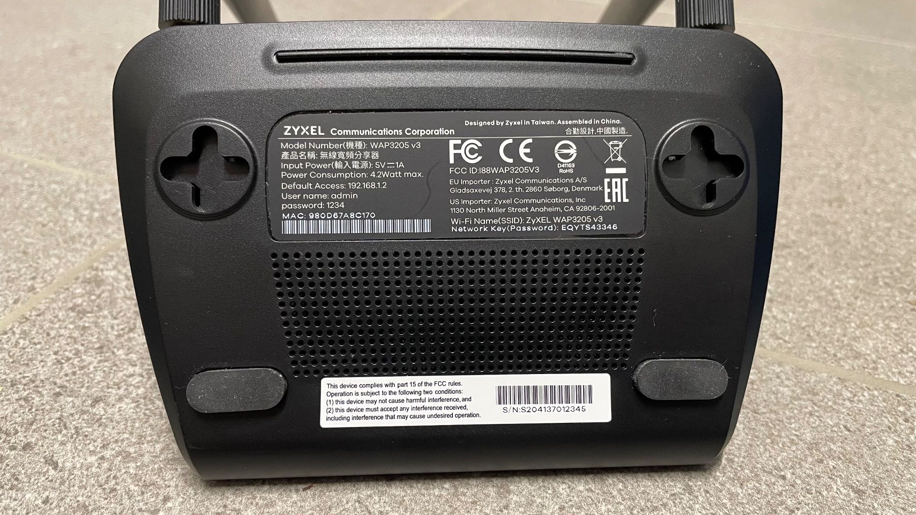 Zyxel WiFi: Zyxel WAP3205 v3 Access Point – Usato da Niederuzwil venduto da lempe 2