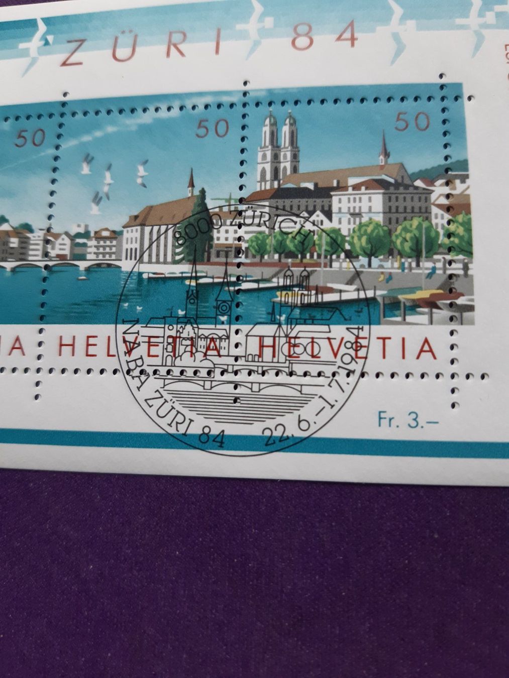 Tutti i francobolli: Block NABA Züri 84 mit ET – Nuovo (secondo la descrizione) da Wangs venduto da weisstannen01 1