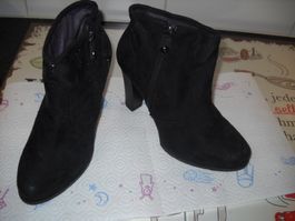 s.Oliver Schwarze Stiefeletten ORIGINAL VINTAGE Quality Good