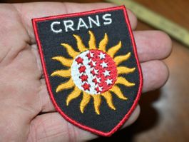 VINTAGE Badge CRANS nos ST. GALLER STICKEREI