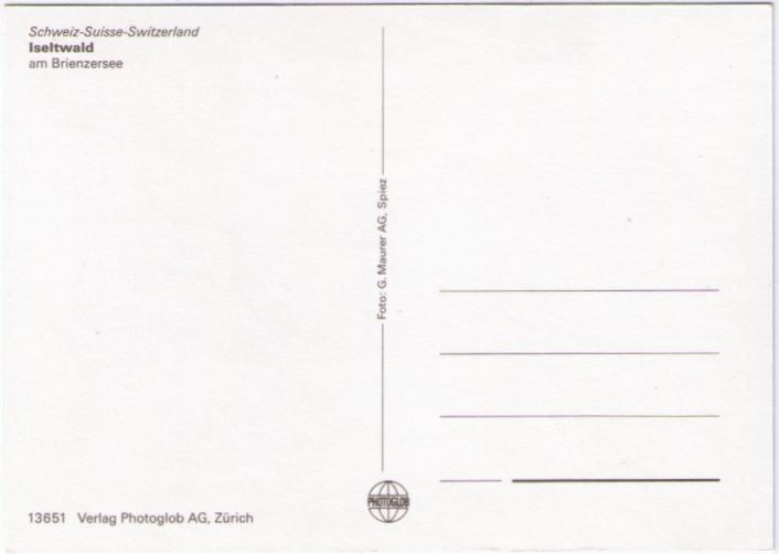 Ansichtskarten: Iseltwald – Gebraucht aus Binningen von Mountainrider 1