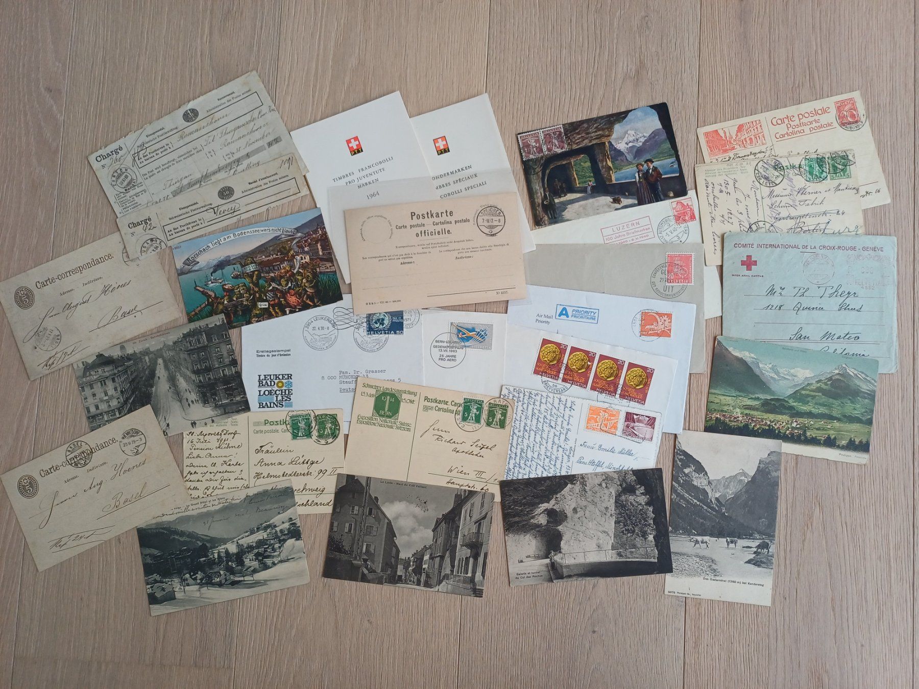 Tutti i francobolli: ab 1872 - Restposten Belege / Ansichtskarten - 27 Stück – Usato da Beringen venduto da Goeppeli
