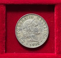 Schweiz 20 Rappen 1952 B vzgl - unz Libertaskopf