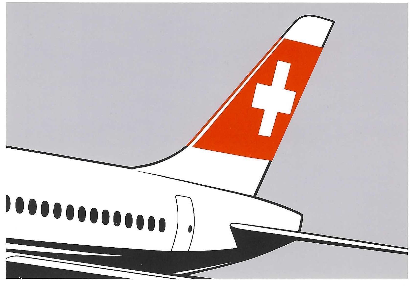 Cartes postales: SWISS Bombardier  ✈  CS 100 – Neuf (Voir description) à Humlikon par GX30