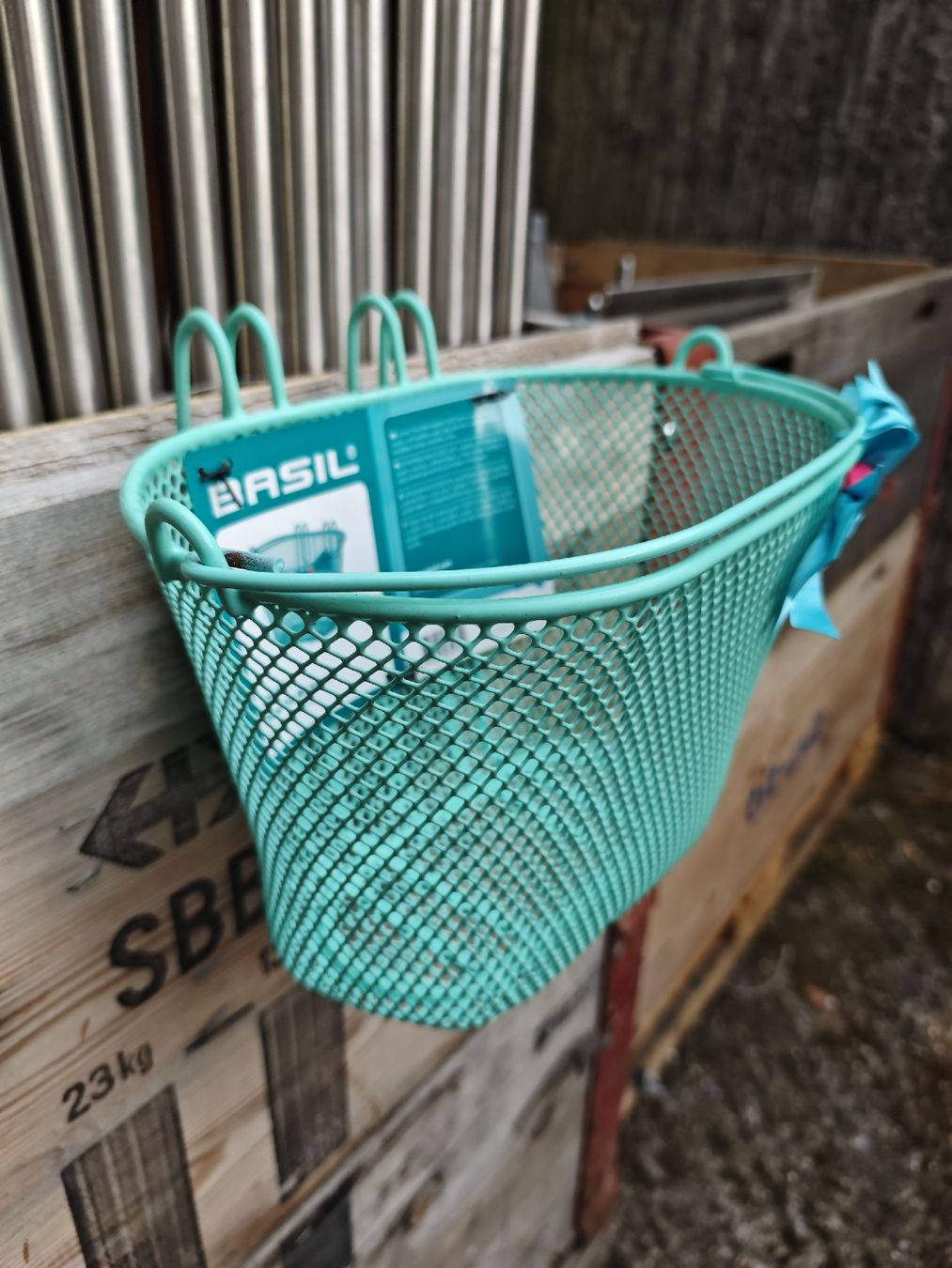 Altro per la casa: Fahrradkorb BASIL Jasmine mintgrün neu – Usato da Biel Bienne venduto da anjasch 2