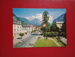 Postkarte Meiringen B.O. Schweiz Hauptstrasse alte Ansicht