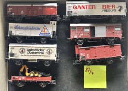 87/7 H0 Güterwagen guter Zustand ab 39.-