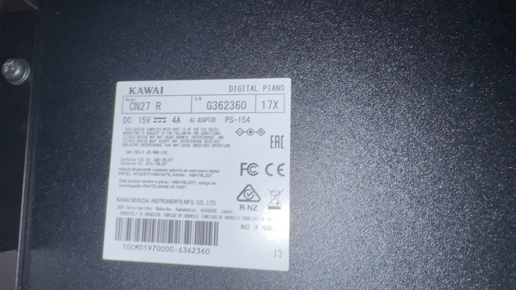 Kawai Musikinstrumente: Kawai CN27 R Digital Klavier – Gebraucht aus Uitikon Waldegg von lulizh 5