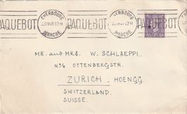 England Schiffspost 1948