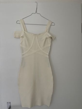 Marciano Bandage Dress, size S, Cream - Perfect Condition