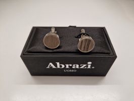 Abrazi Uomo Manschettenknöpfe, Holz-Design - Neuwertig!