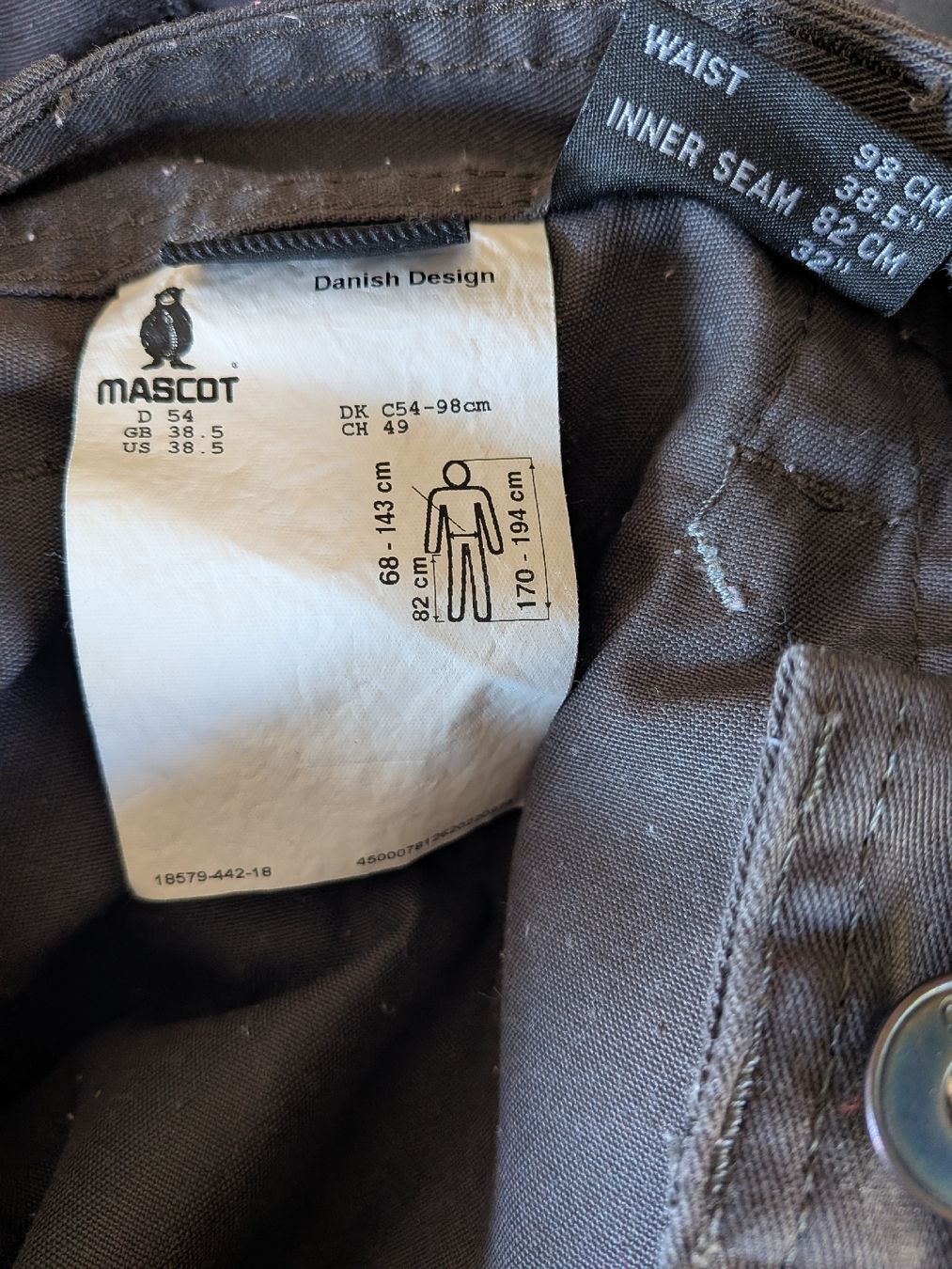 Pantalons: Arbeitshosen MASCOT grösse 49 – D'occasion à Schötz par pemali 2