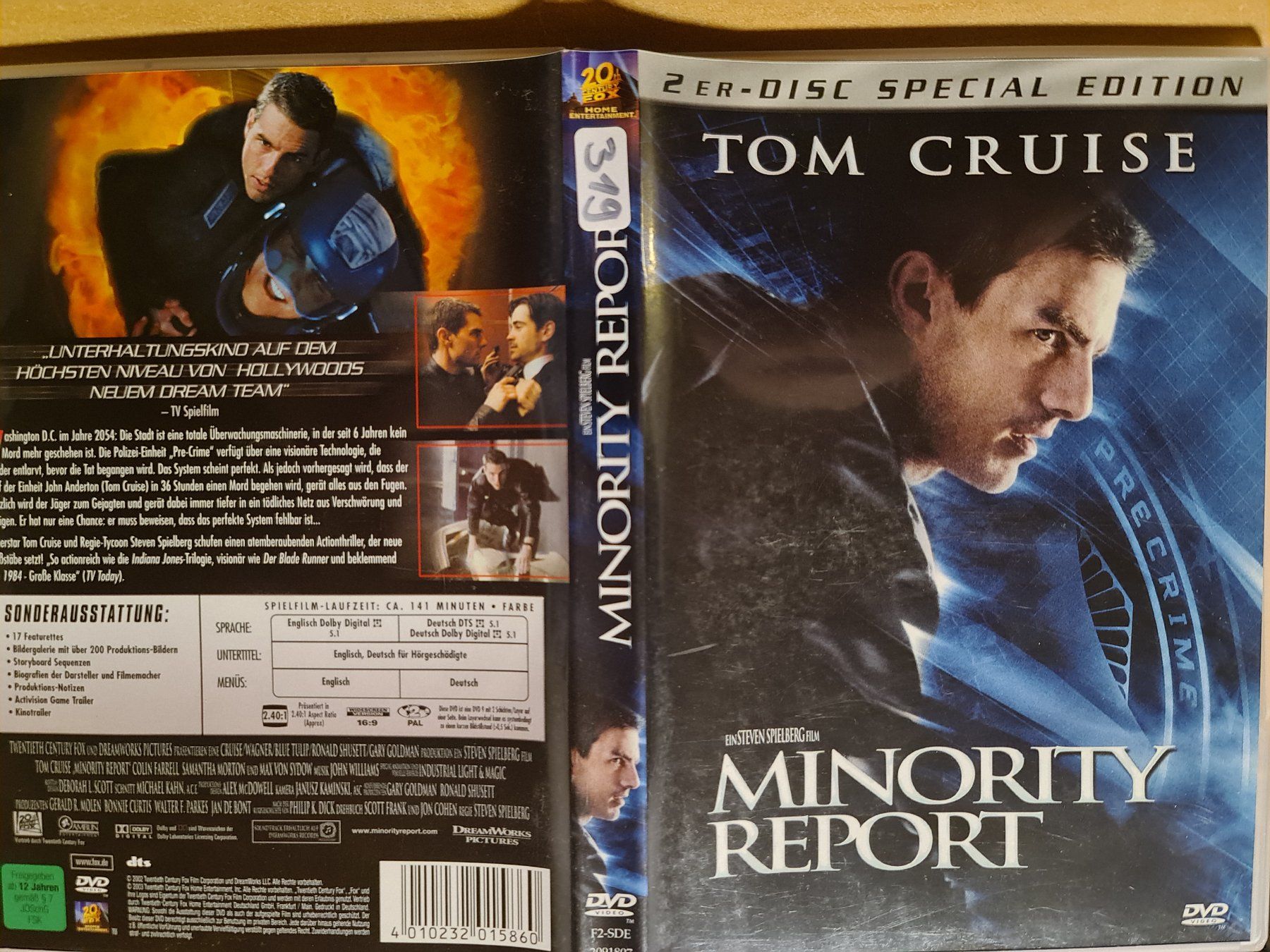 Tutti i DVDs: DVD Minority Report, 2-Disc Special Edition – Usato da Dintikon venduto da Vexi