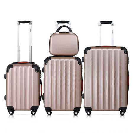 Monzana 107191 Koffer Set rose-gold