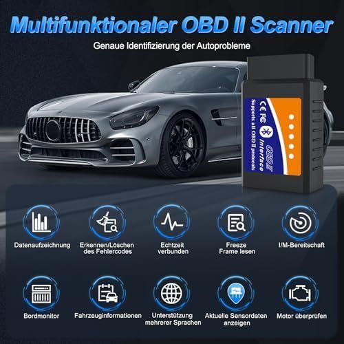 Scanner: OBD2 Bluetooth Diagnosegerät Scanner Code Leser iOS iPhone – Neu und originalverpackt aus Hundwil von Equiply 2