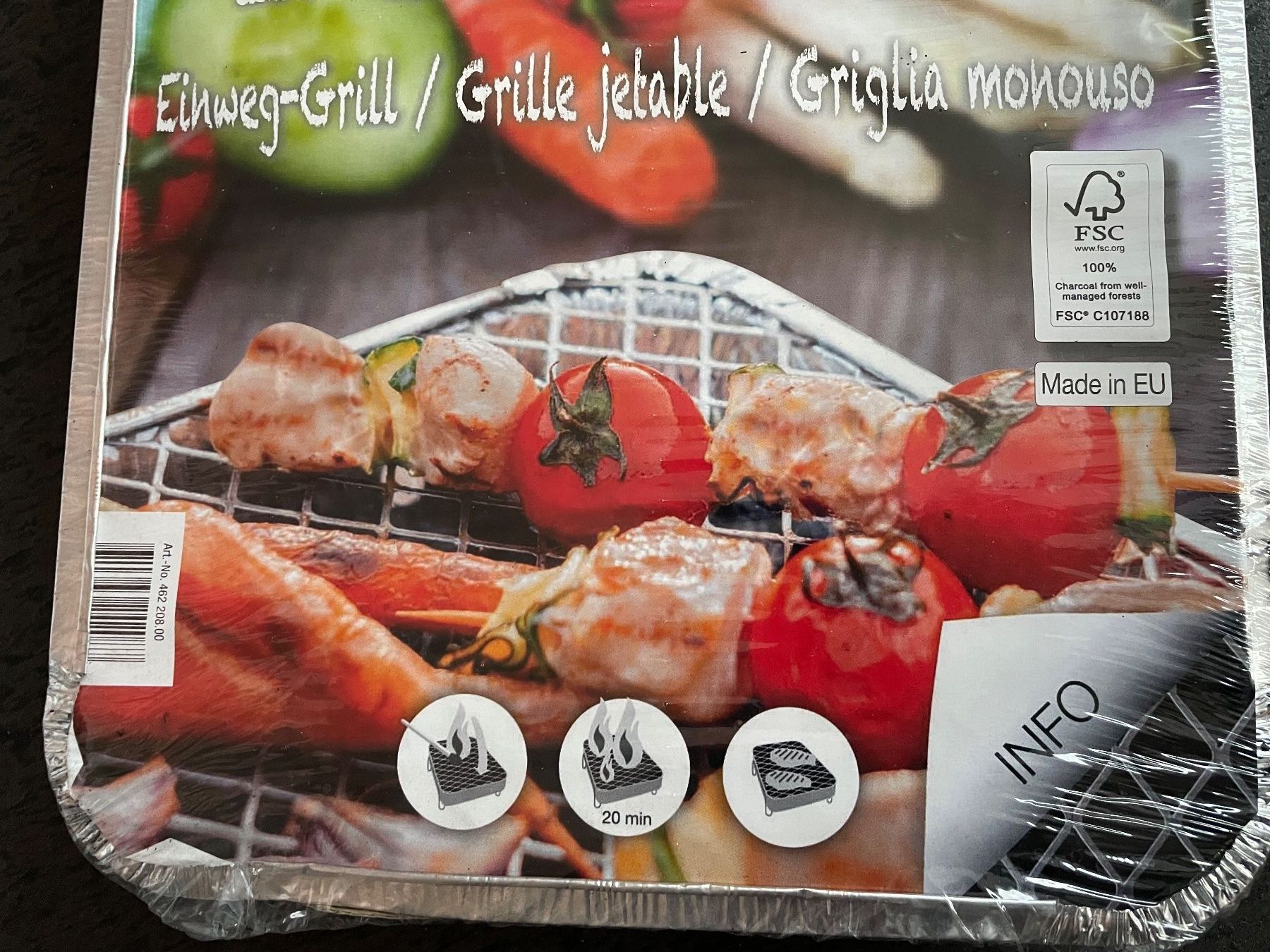 Griglie: Original verpackter Einweg Grill / Grill Instant BBQ neu – Nuovo e nell'imballaggio originale da Füllinsdorf venduto da bienli 6