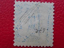 1901: 73D mit ABART: Quetschfalte +Abklatsch, seltene Kombi.