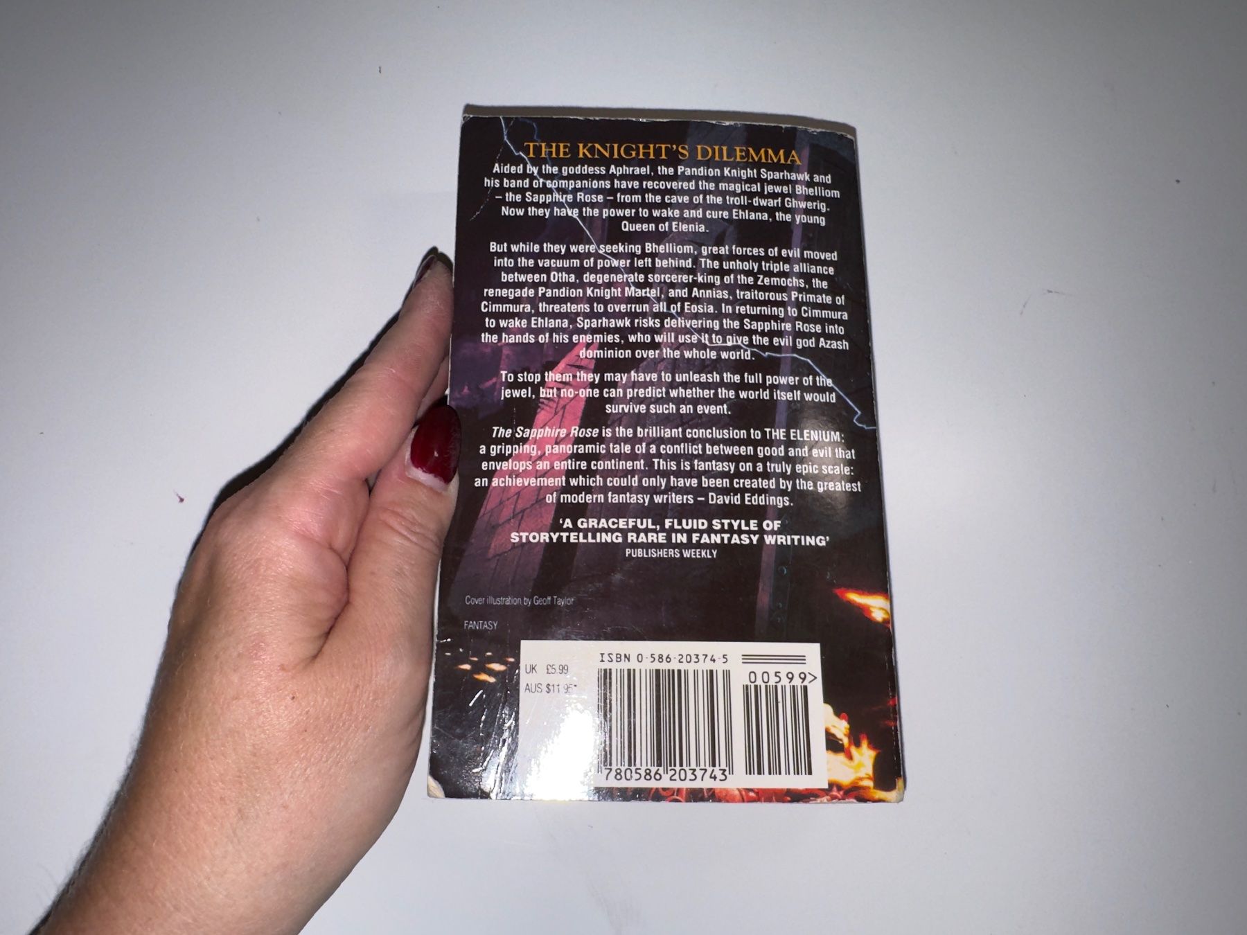 Libri: NOVEL: David Eddings, Sapphire rose, Book three – Usato da Grosswangen venduto da English_books 9