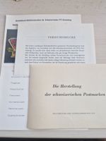 PTT Versuchsdrucke inkl. Beschrieb, ab 1.-