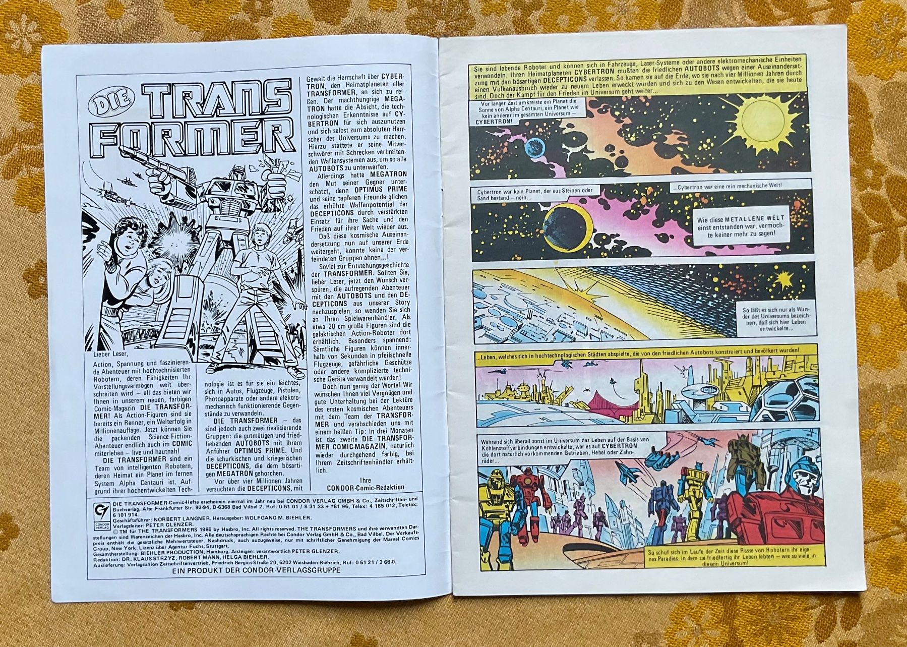 Fumetti: Transformer Heft Nr 1 von 1986 ? – Usato da Endingen venduto da nathan05 1