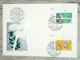 TR17 Enveloppe + Timbre Suisse 1967