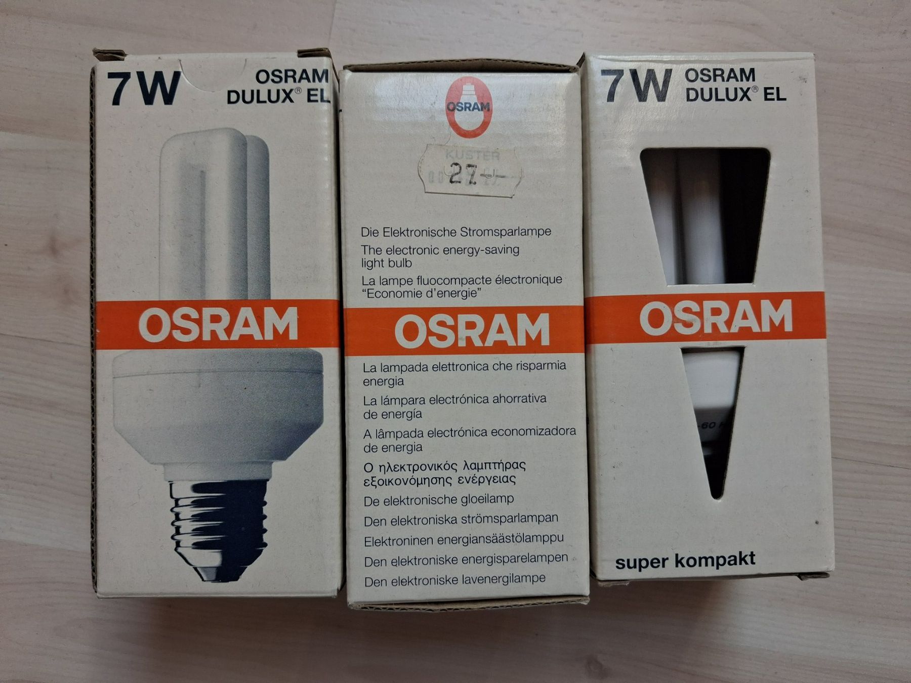 Osram Lampen: 3 X SPARLAMPE OSRAM 7 WATT – Neu und originalverpackt aus langnau von Santos1411