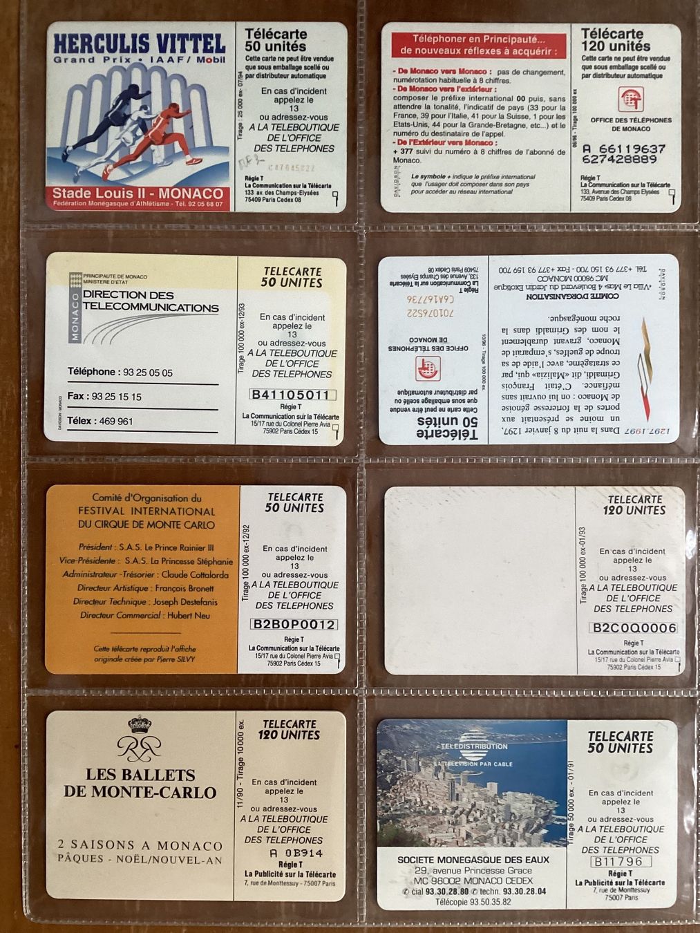Telefon- & Taxkarten: 8 Telefonkarten Monaco – Gebraucht aus Zürich von tol_b7c7 1